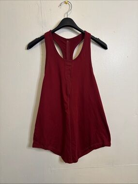 ZYIA Women's Burgundy Racerback Tank Top